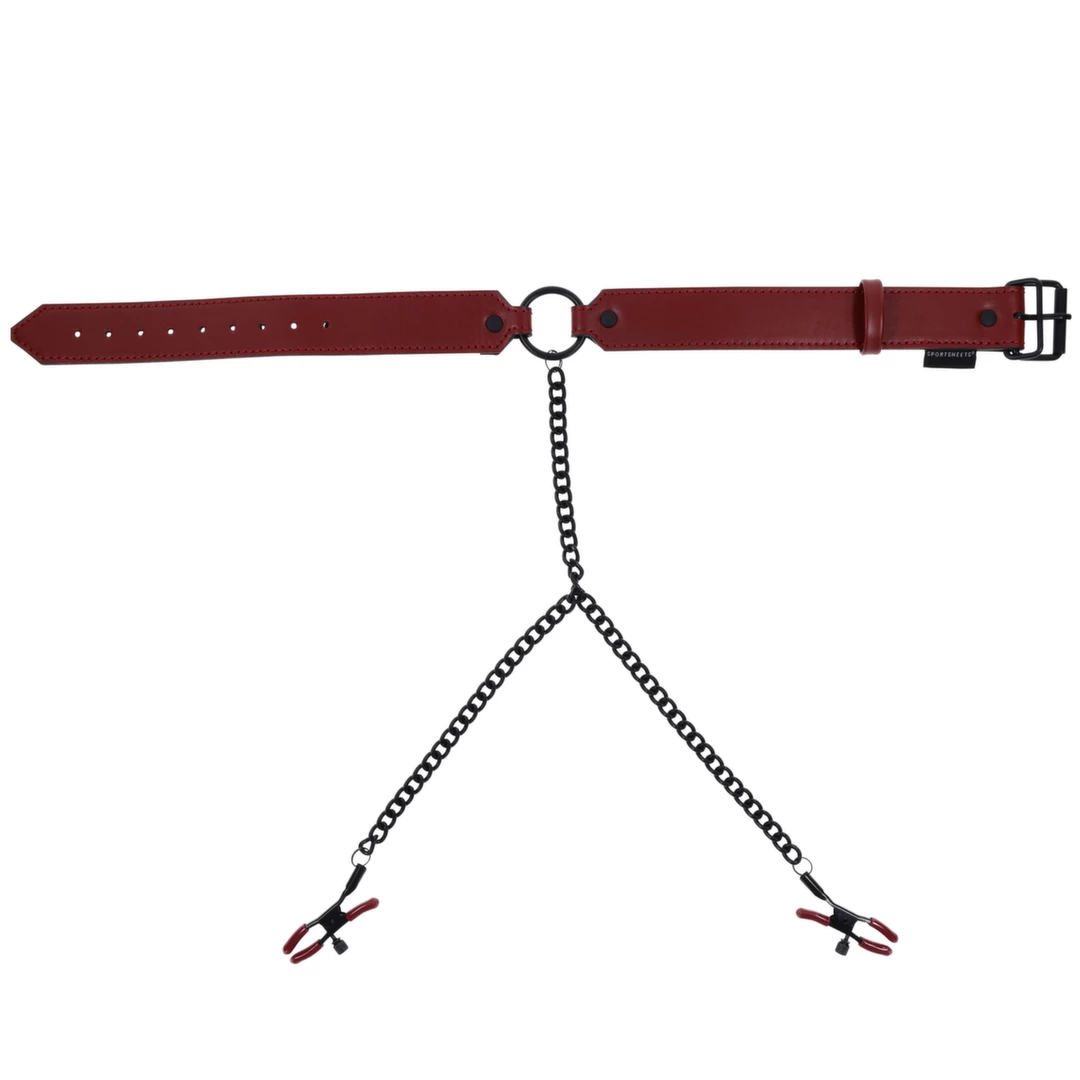 Sportsheets - Saffron Collar with Nipple Clamps - Image 3