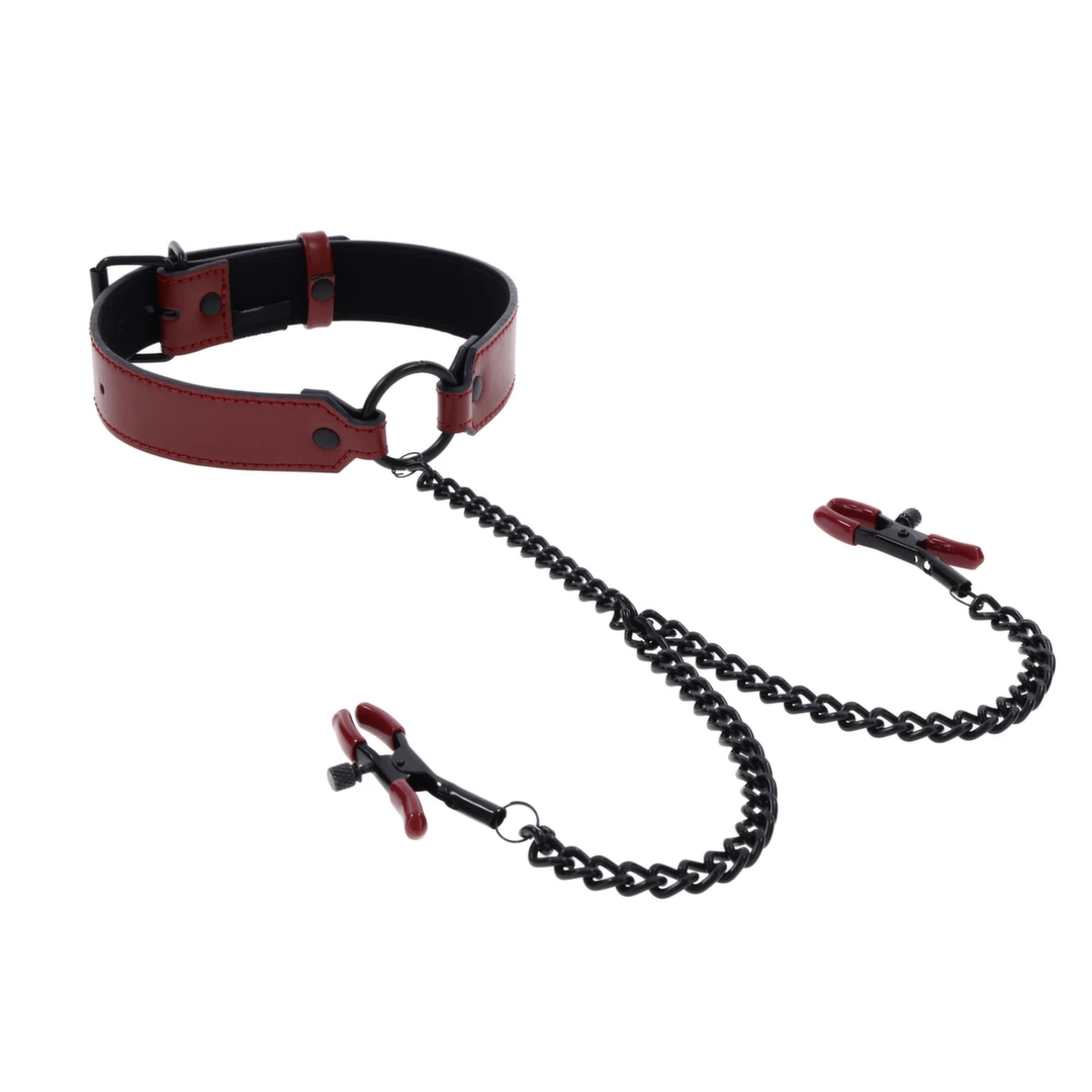 Sportsheets - Saffron Collar with Nipple Clamps - Image 2