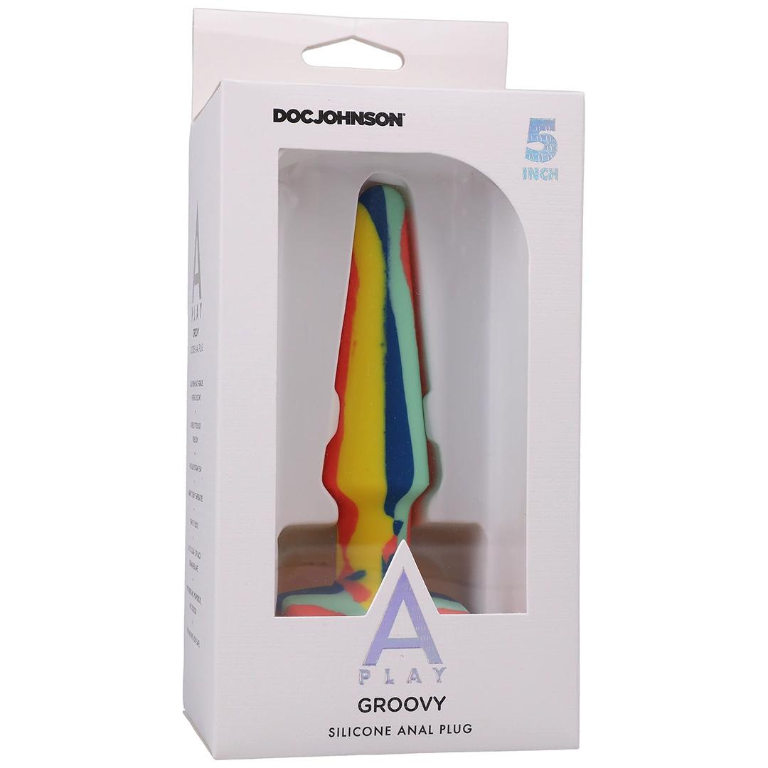 Groovy - Silicone Anal Plug - 5'' / 12 Cm - Image 2