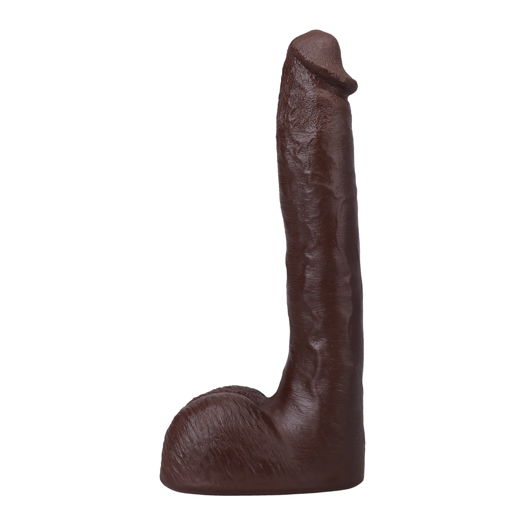 Pressure - Realistic ULTRASKYN Dildo - 10 / 25 cm - Chocolate - Image 5