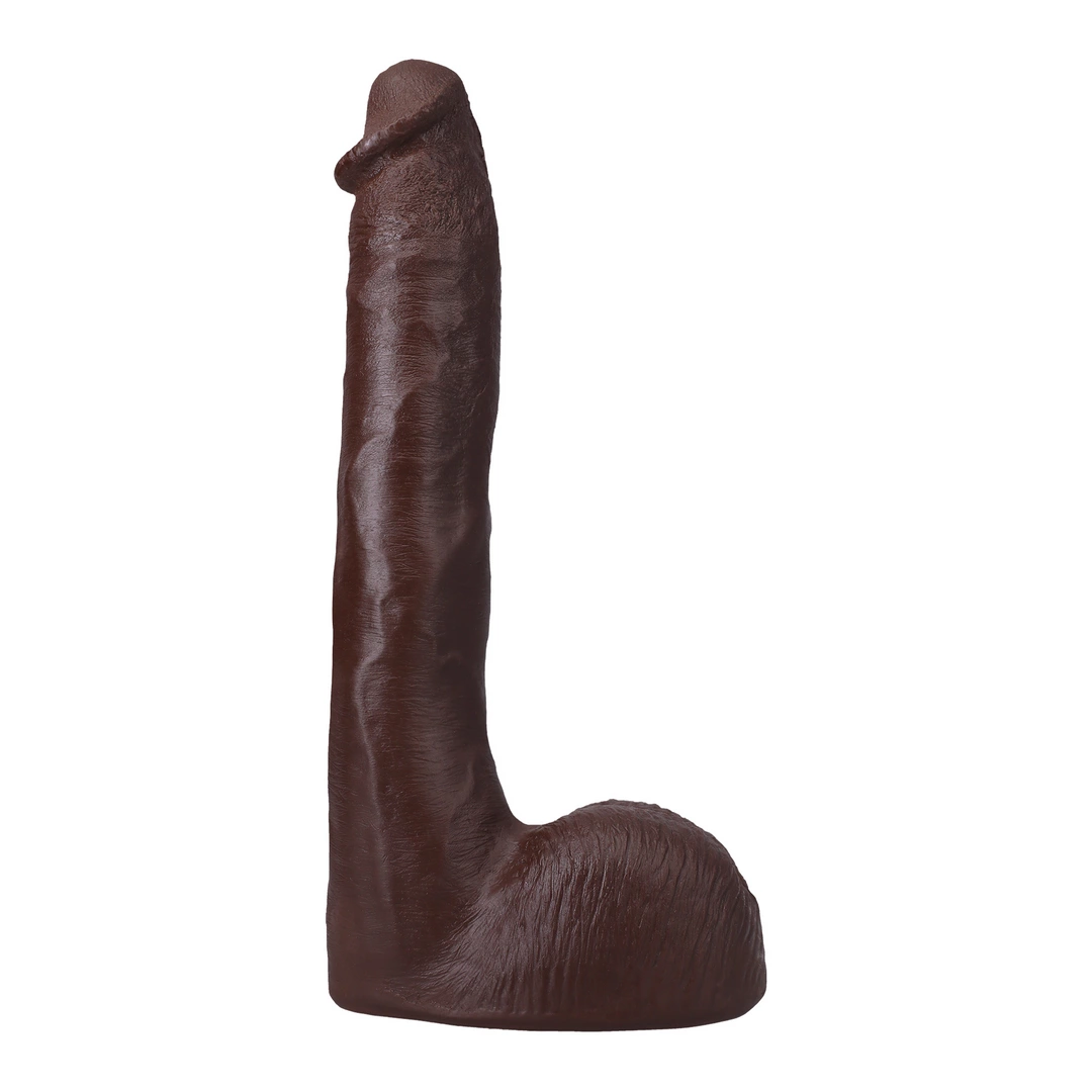 Pressure - Realistic ULTRASKYN Dildo - 10 / 25 cm - Chocolate - Image 4