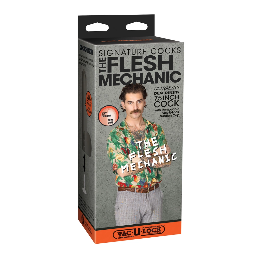 The Flesh Mechanic - Realistic ULTRASKYN Dildo - 7.5 / 20 cm - Vanilla - Image 2