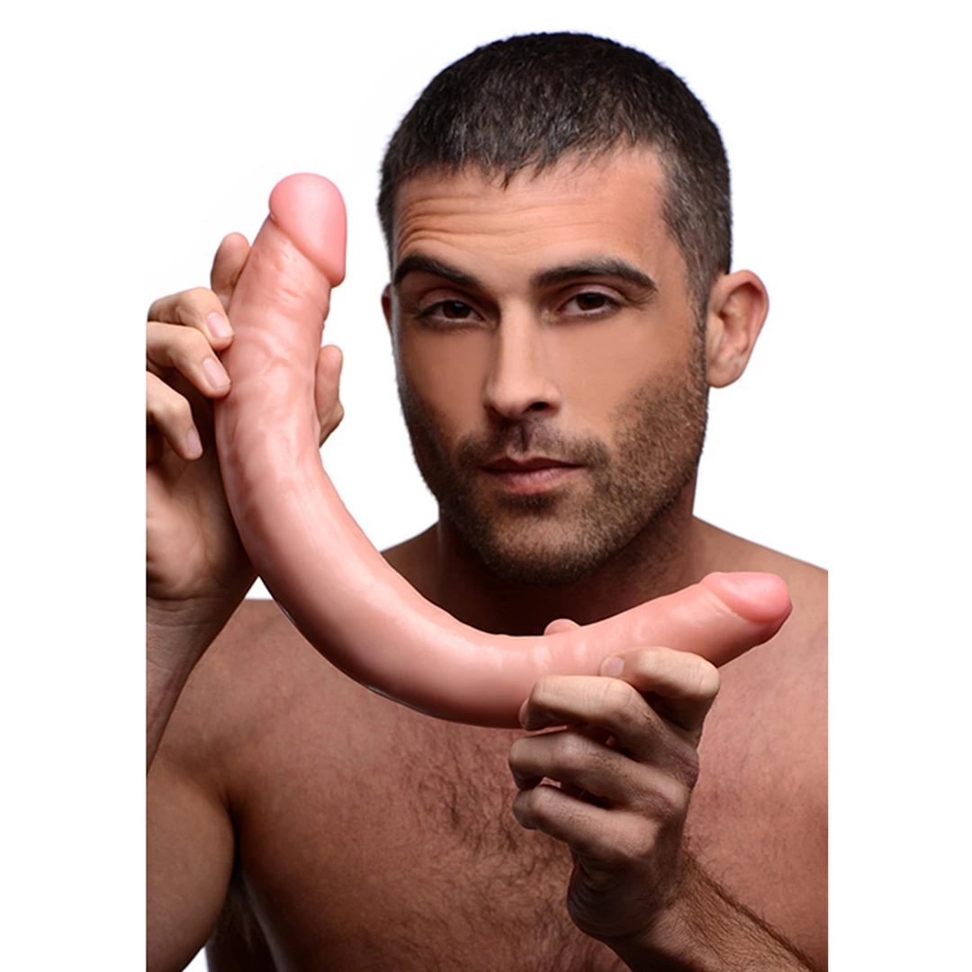 Realistic Double Dildo - 16 inch - Flesh - Image 4