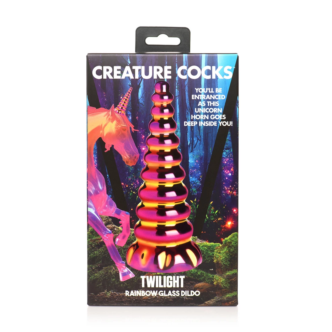 Twilight - Rainbow Glass Dildo - Image 3