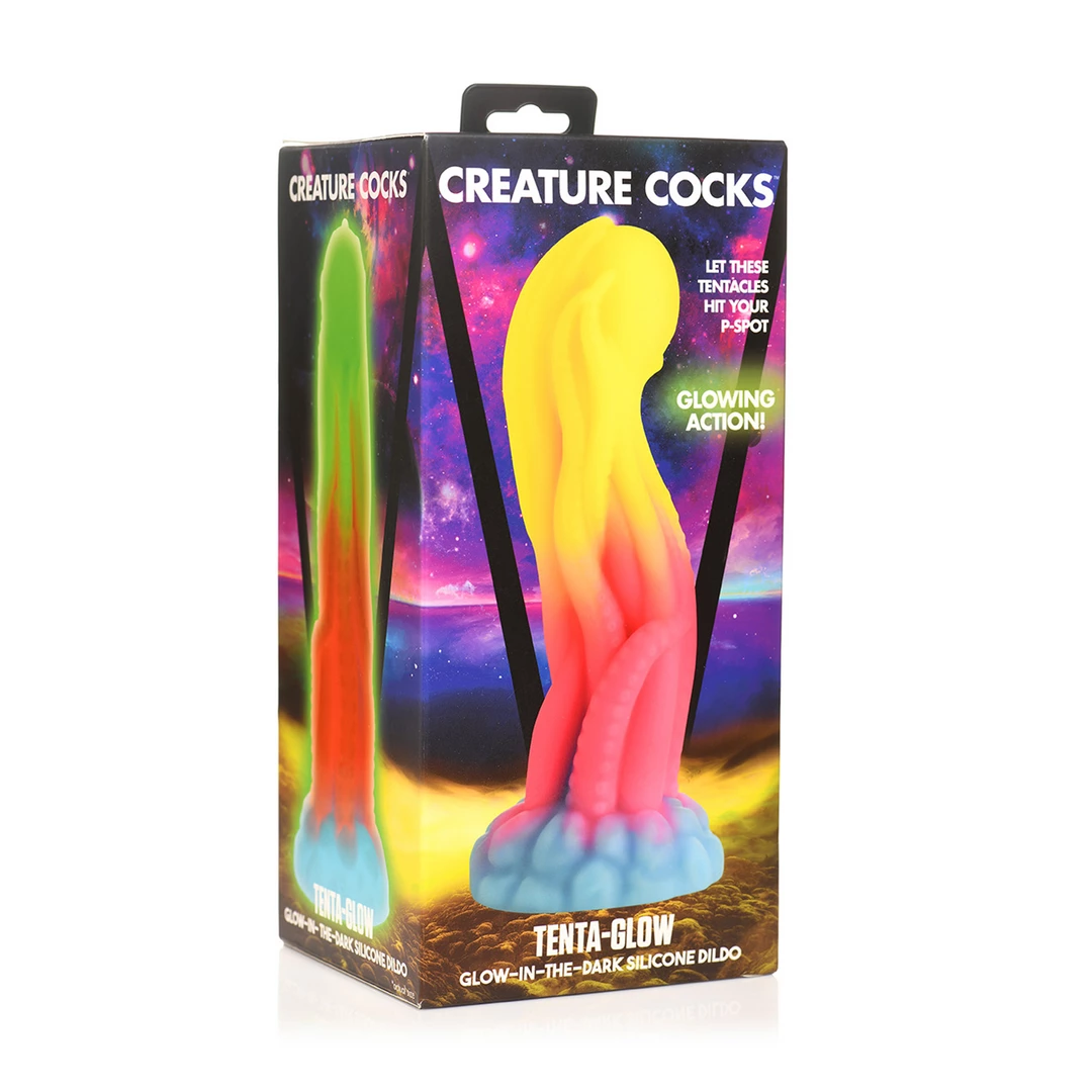 Tenta Glow - Glow-in-the-Dark Silicone Dildo - Image 3