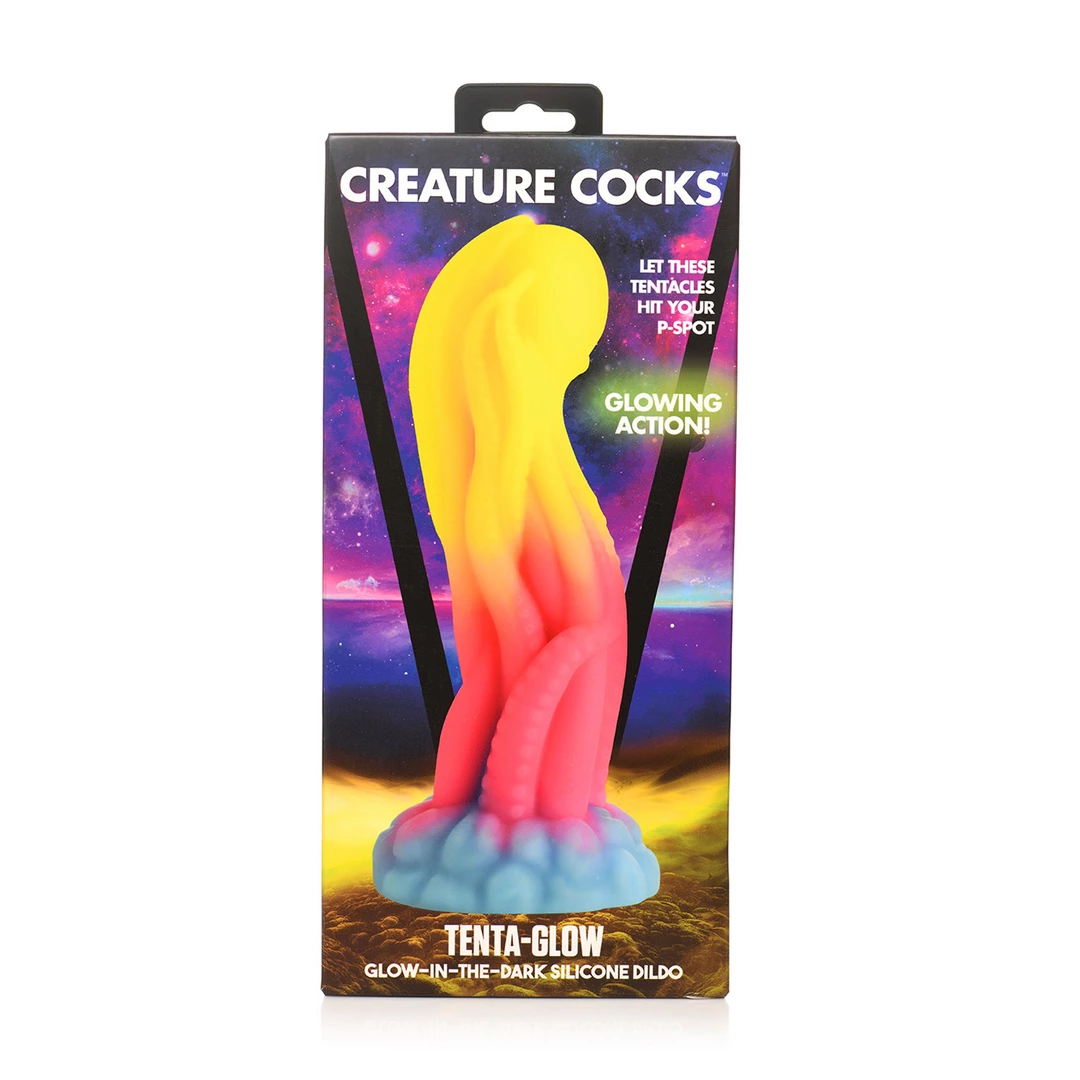 Tenta Glow - Glow-in-the-Dark Silicone Dildo - Image 4