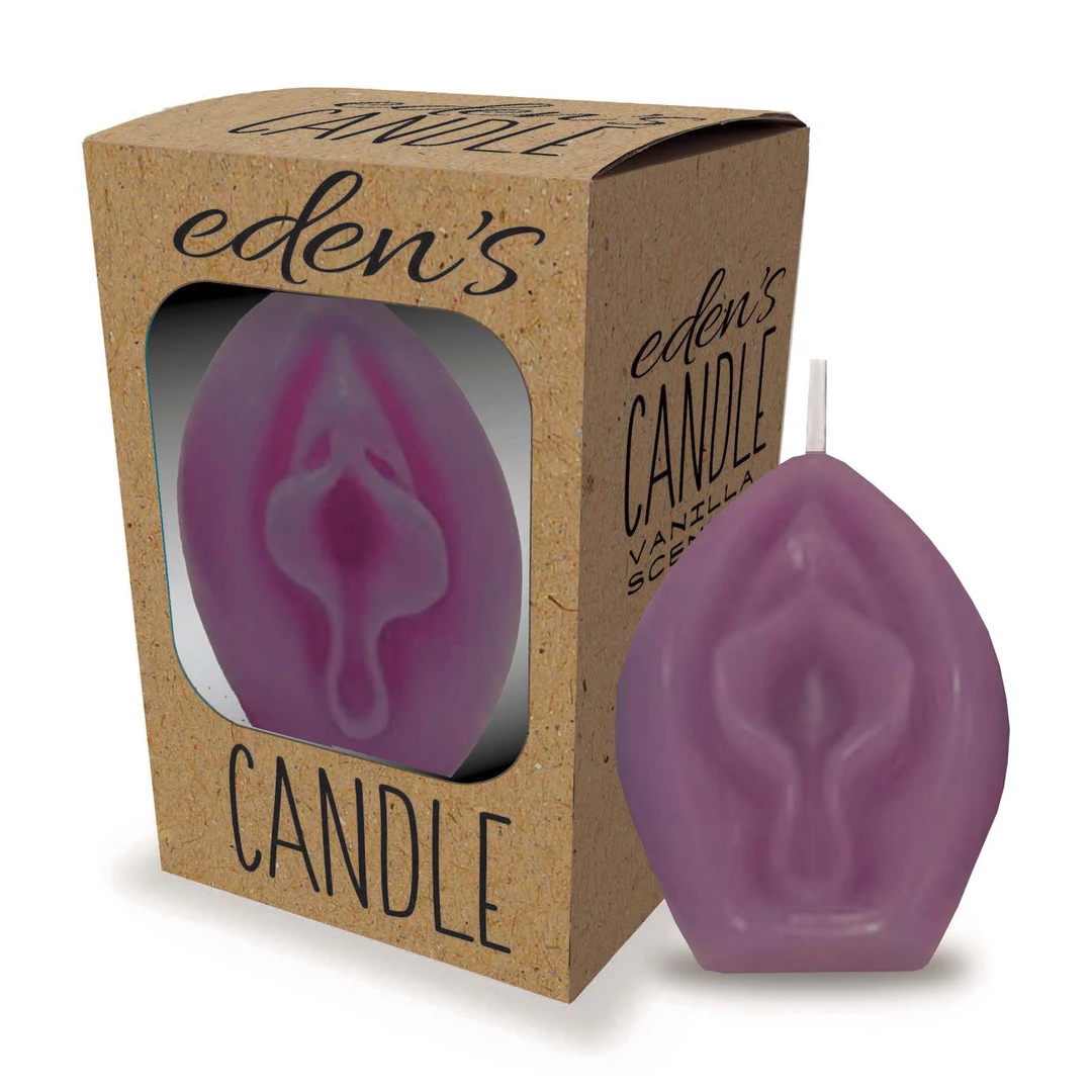 Eden’s Candle - Vanilla Scented Vagina - Eggplant - Image 2