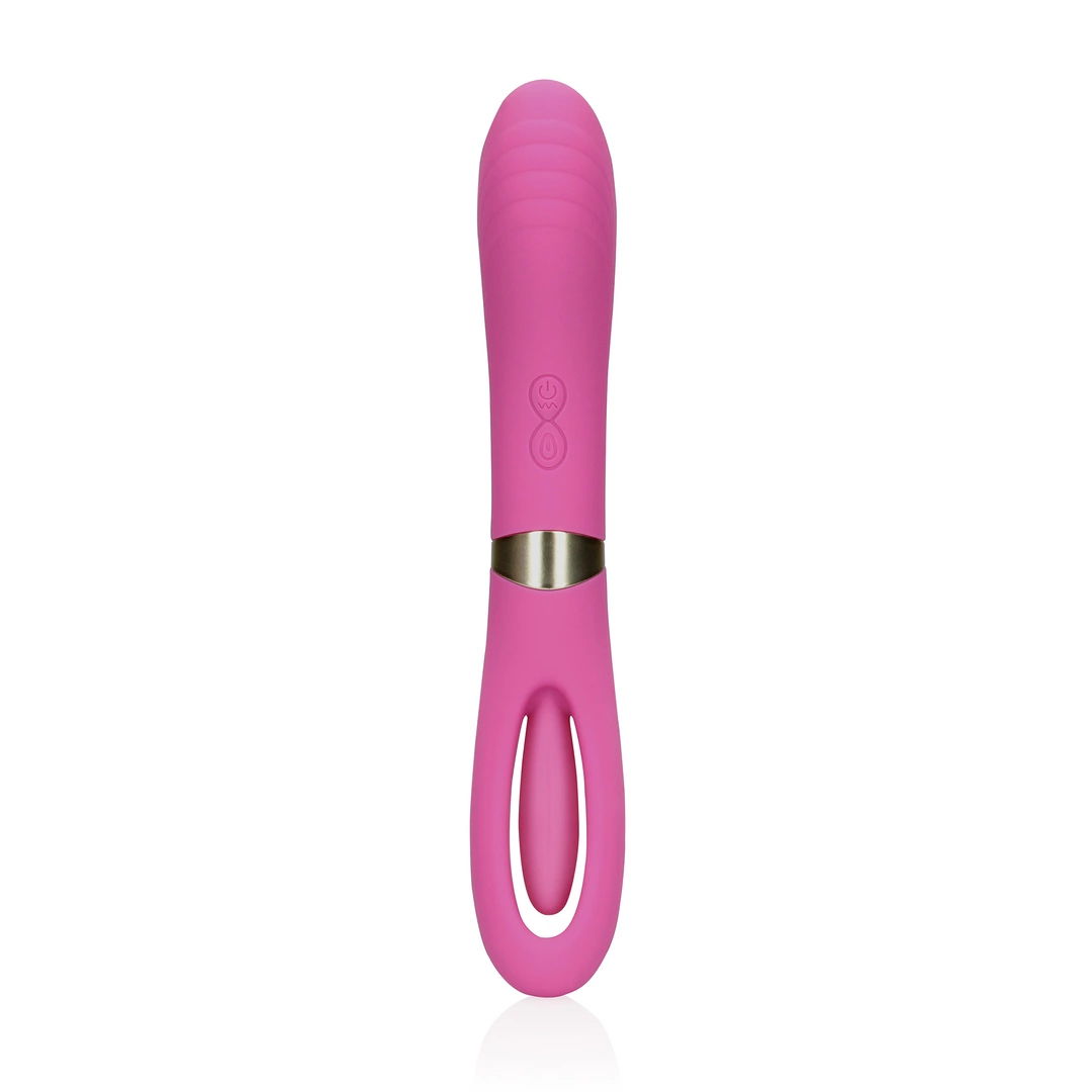 Double-Sided Flapping and G-Spot Vibrator - Exuberant Pink - Image 5