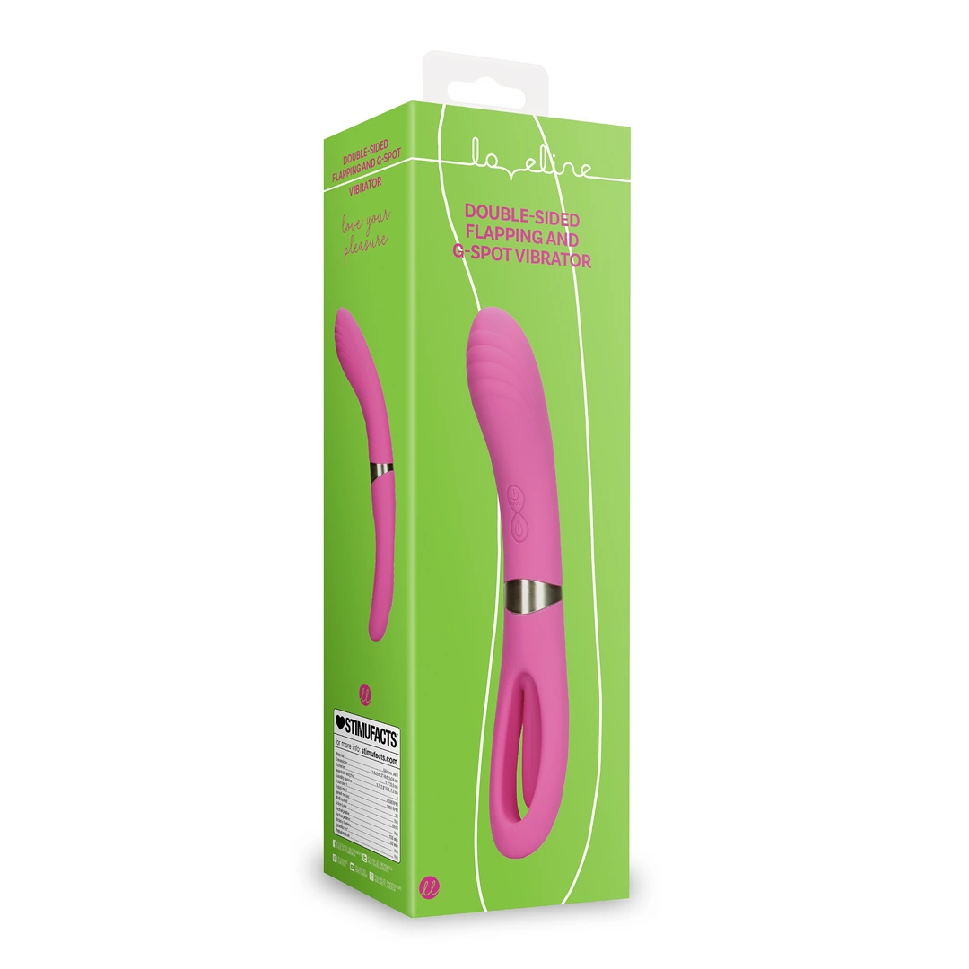 Double-Sided Flapping and G-Spot Vibrator - Exuberant Pink - Image 2