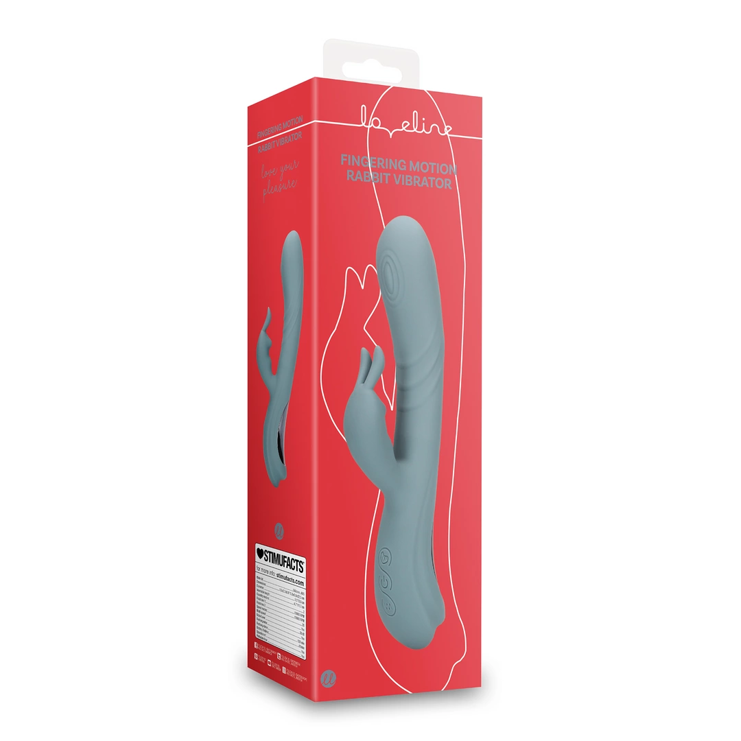 Fingering Motion Rabbit Vibrator - Weathervane Grey - Image 2