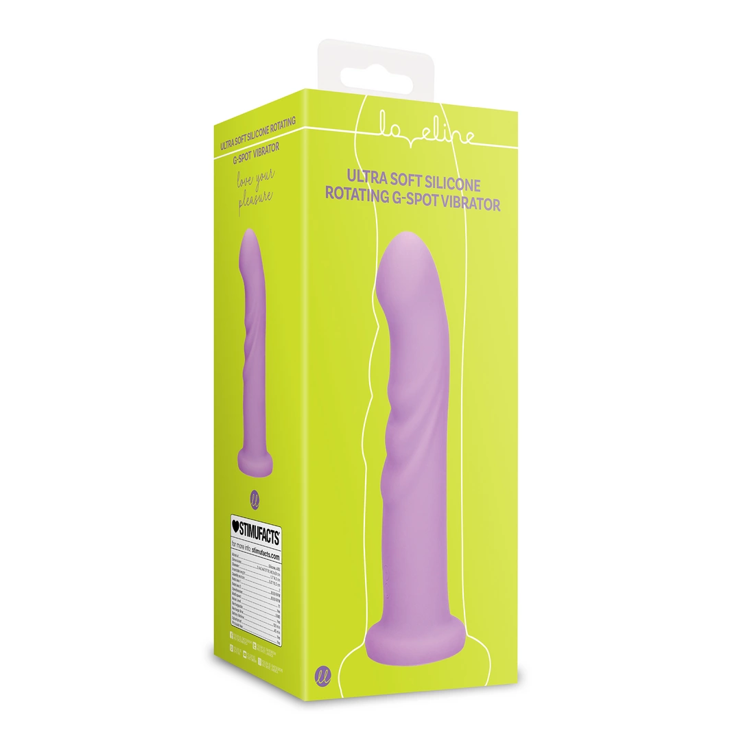 Ultra Soft Silicone Rotating G-Spot Vibrator - Lavender Spectacle - Image 2