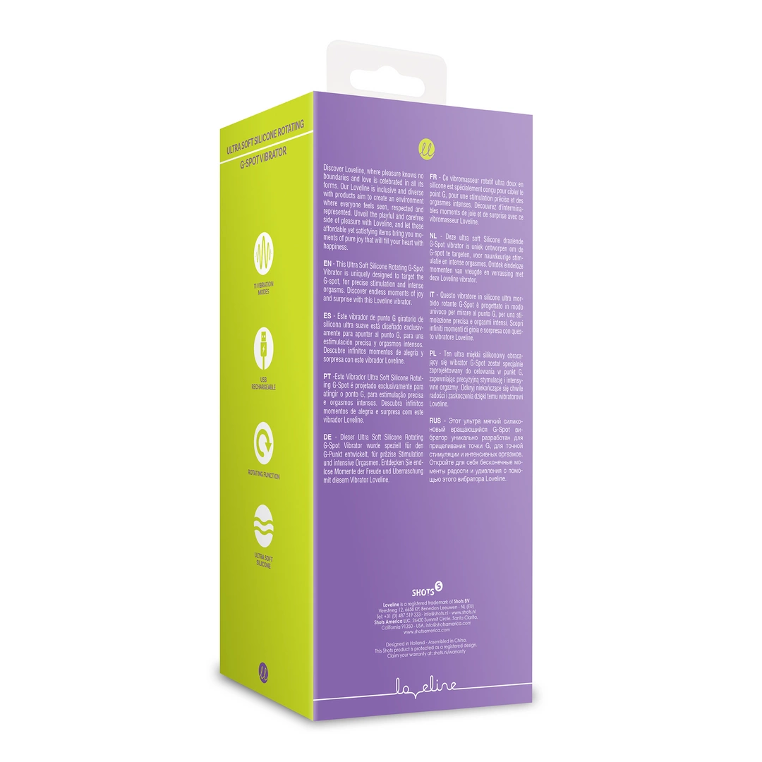 Ultra Soft Silicone Rotating G-Spot Vibrator - Lavender Spectacle - Image 3