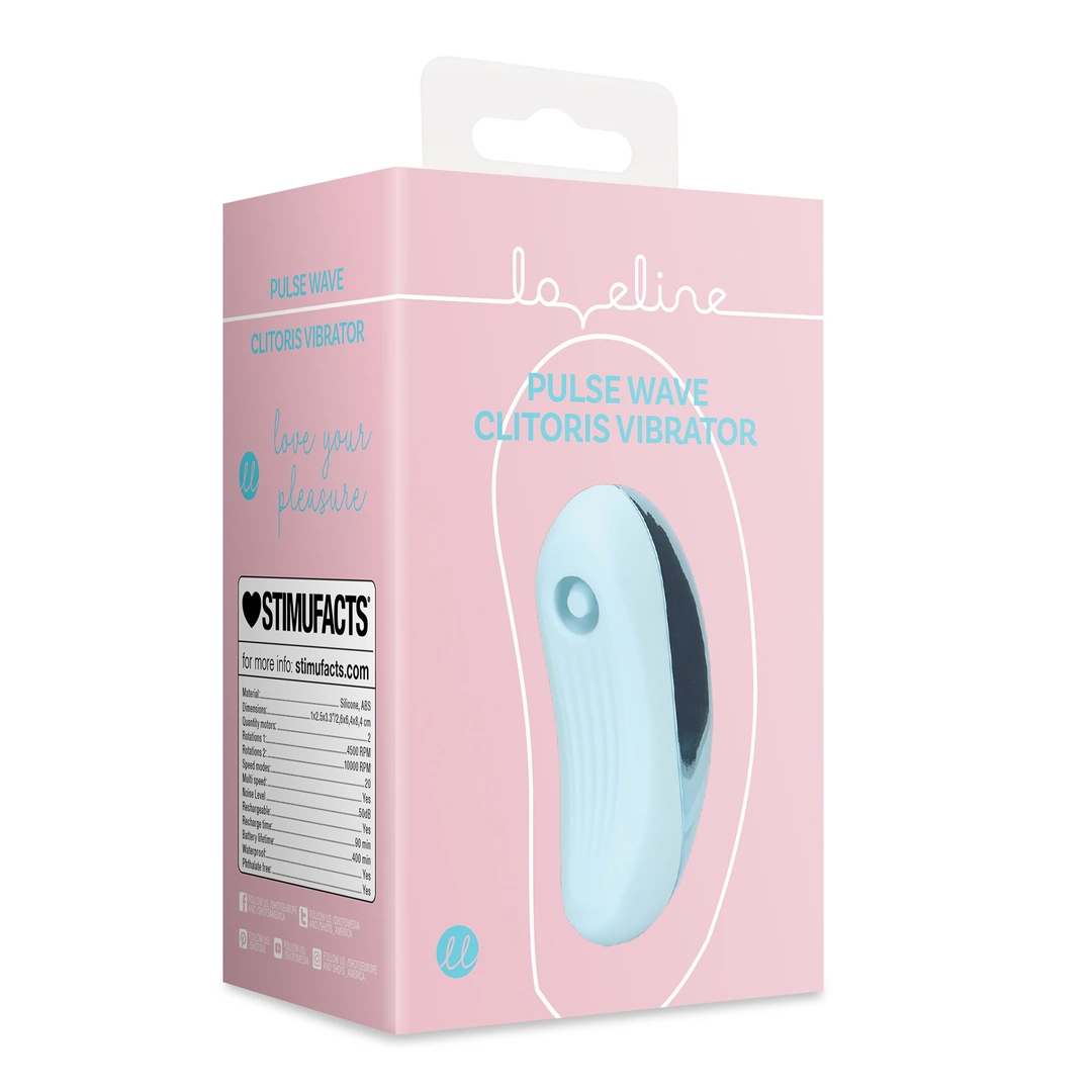 Pulse Wave Clitoris Vibrator - Arctic Blue - Image 2