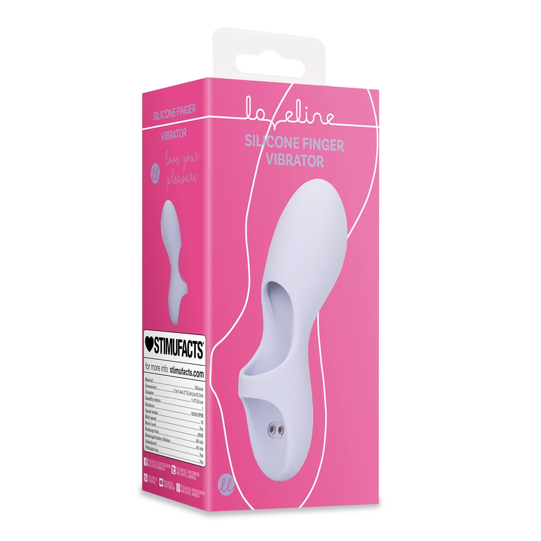 Silicone Finger Vibrator - Lavender - Image 2