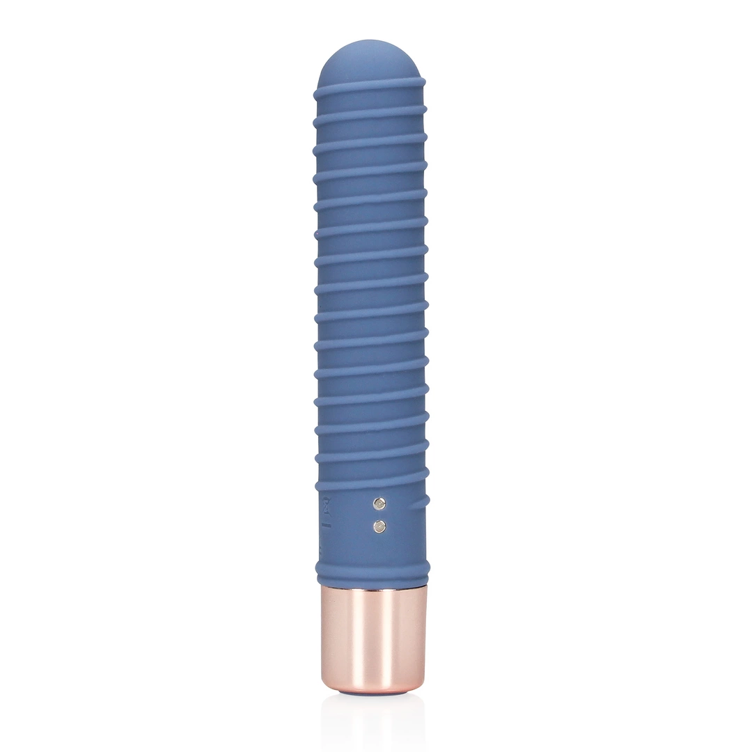 Ribbed Mini Vibrator - Blue Horizon - Image 5