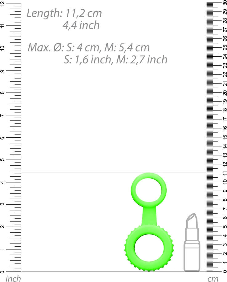 Cockring and Ball Strap - Glow in the Dark - Image 5