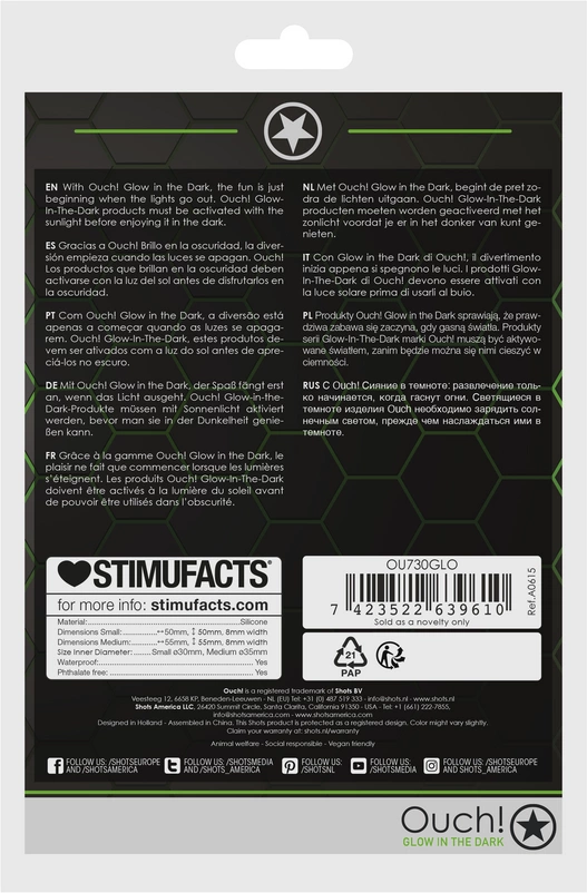 Cockring and Ball Strap - Glow in the Dark - Image 3