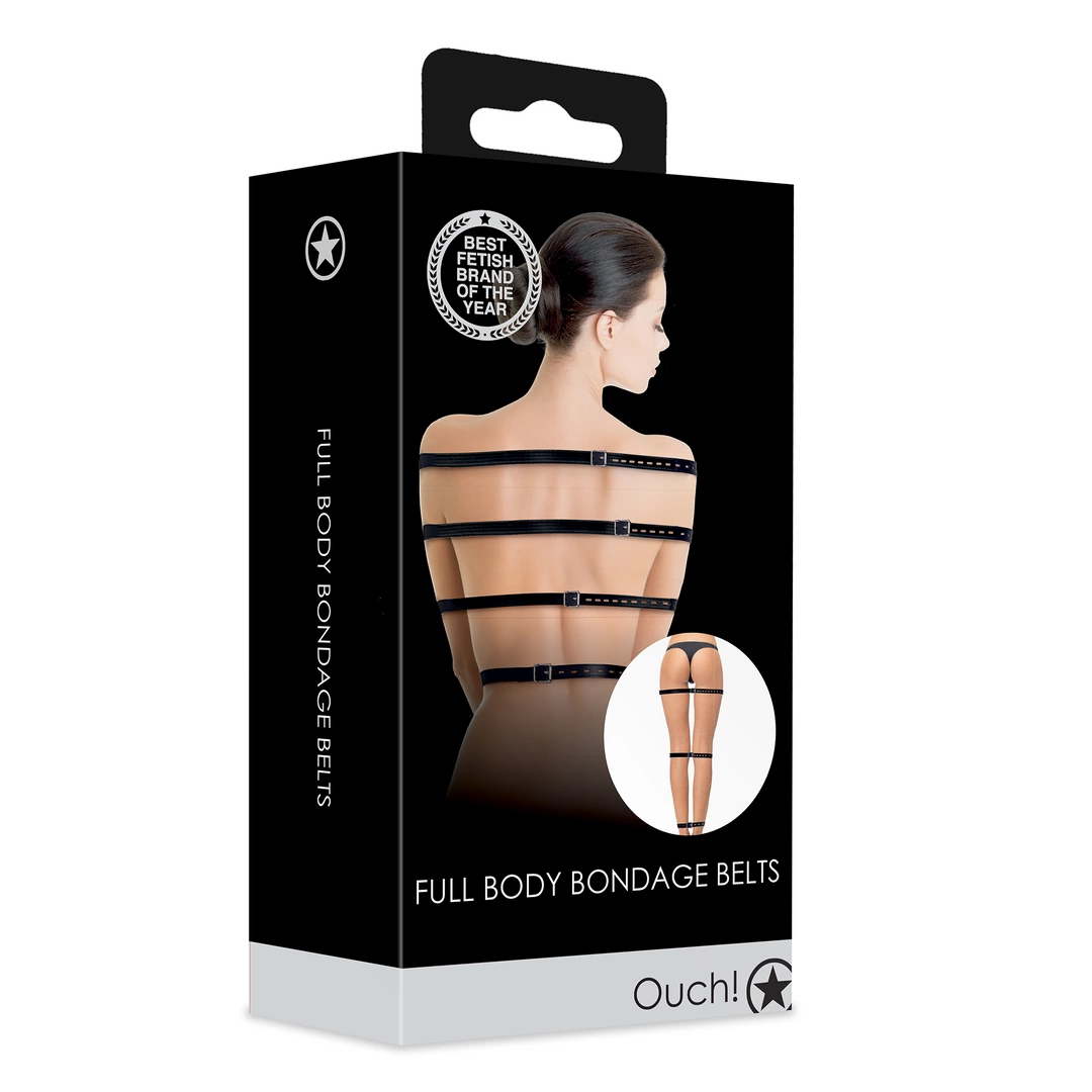 Full Body Bondage Belts - Black - Image 3