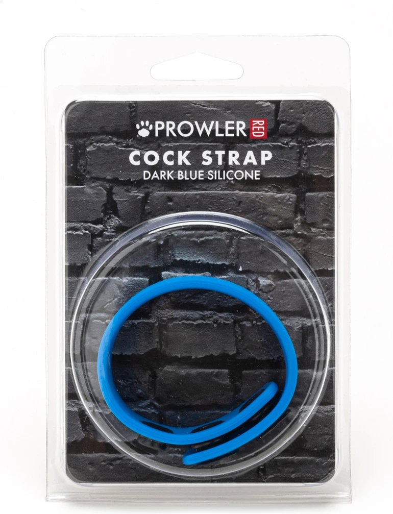 Silicone Cock Strap - Dark Blue - Image 2