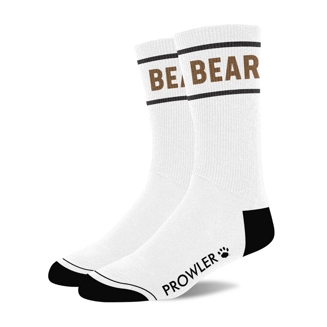 Bear Socks - White/Brown - Image 3