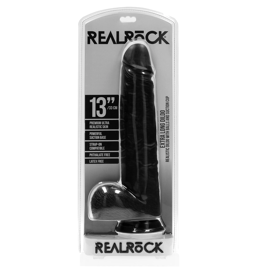Extra Large Straight with Balls 13 / 33 cm - Black - Image 2