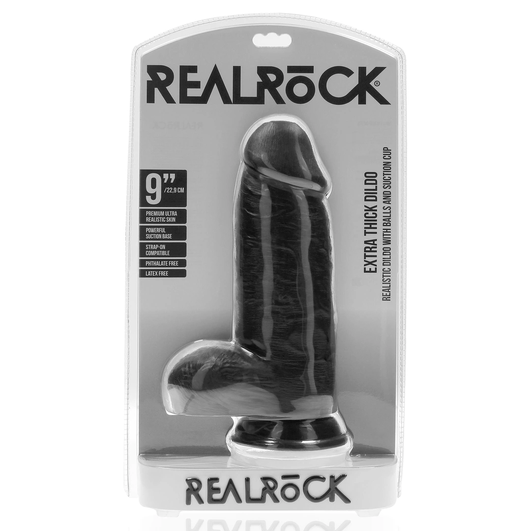 Extra Thick Straight with Balls 9 / 23 cm - Black - Image 2