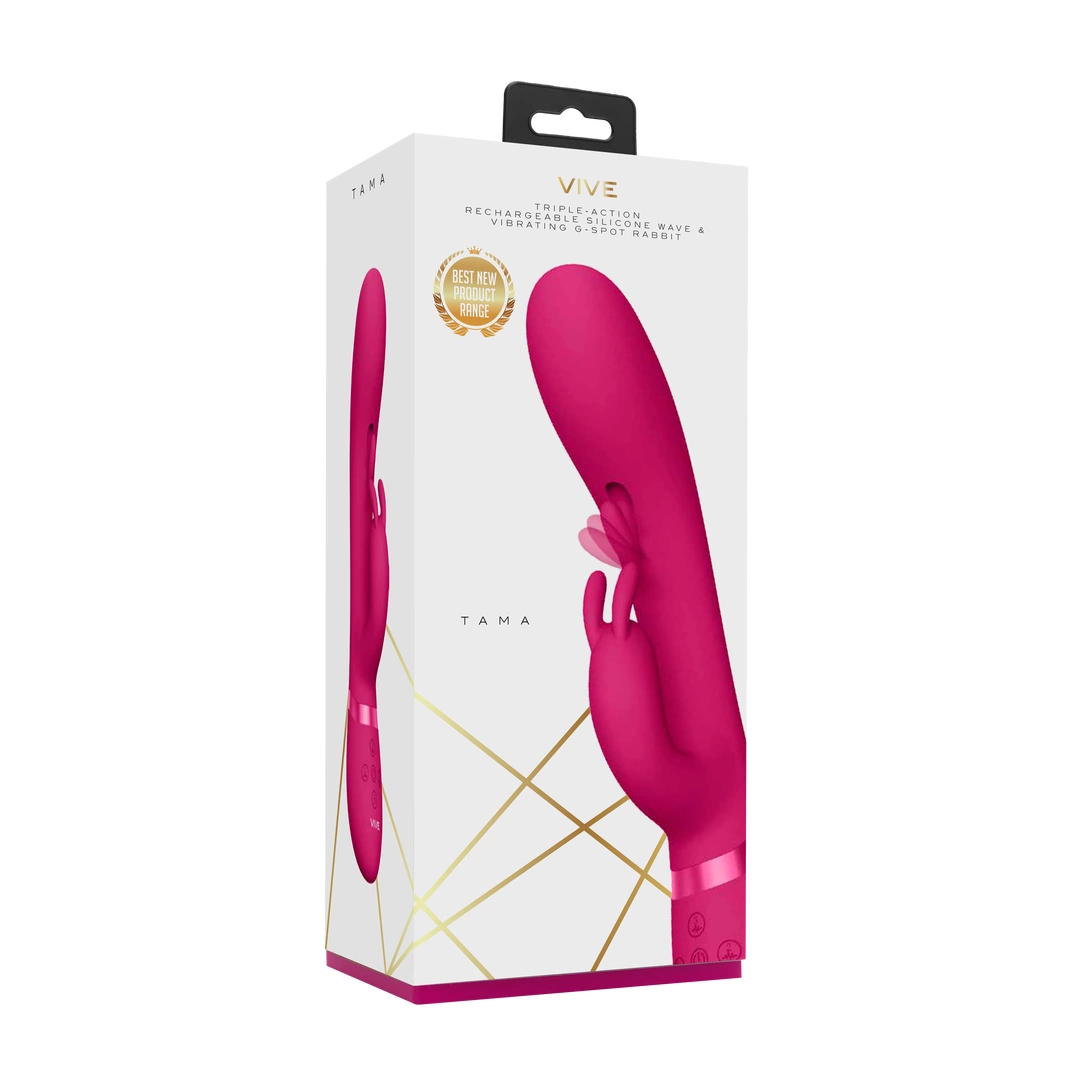 Tama - Wave  Vibrating G-Spot Rabbit - Pink - Image 2