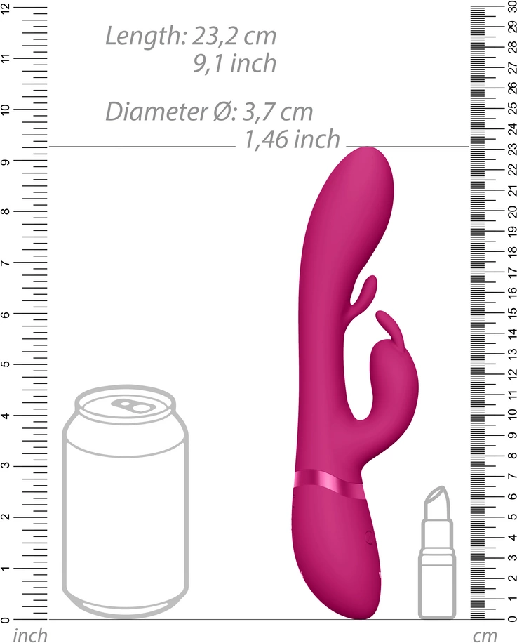 Tama - Wave  Vibrating G-Spot Rabbit - Pink - Image 4