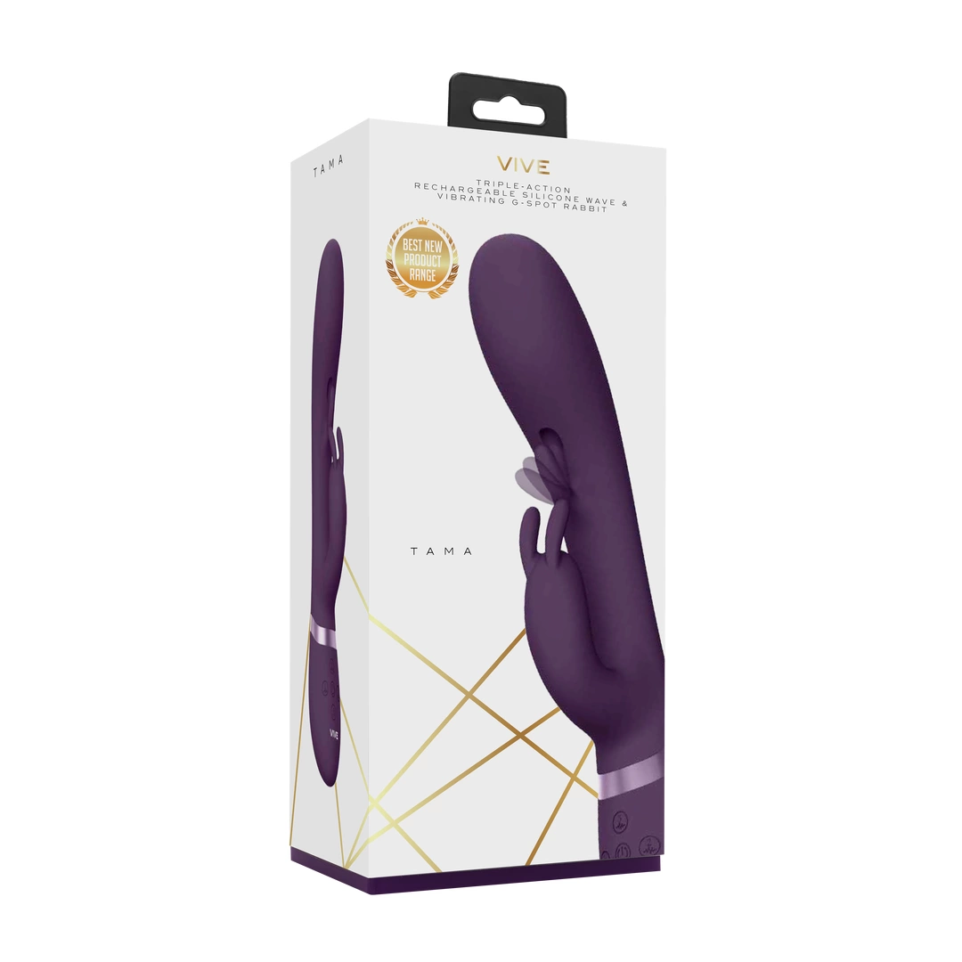 Tama - Wave  Vibrating G-Spot Rabbit - Purple - Image 2