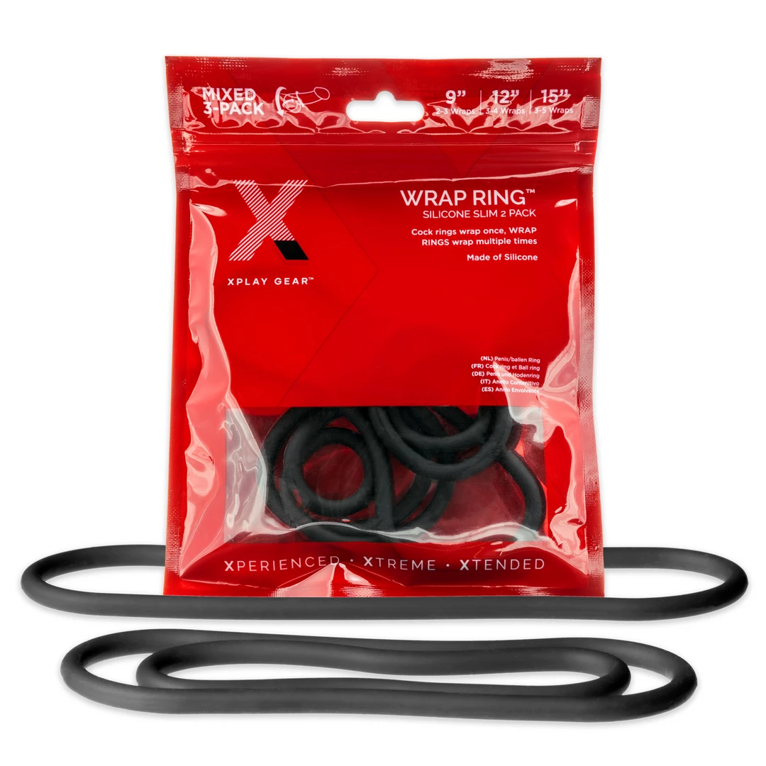 Slim Wrap Ring - Cockring 3-Pack - 3 Pieces - Image 2